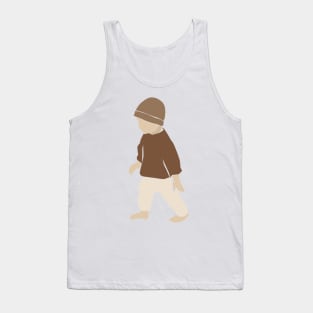 Abstract vector kids and baby little boy Composition Tank Top